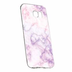 Husa Silicon Transparent Slim Marble 129 Samsung Galaxy S7 