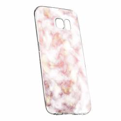 Husa Silicon Transparent Slim Marble 130 Samsung Galaxy S6 