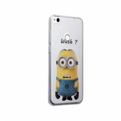 Husa Silicon Transparent Slim Minion WTF Huawei Mate 10 Lite 