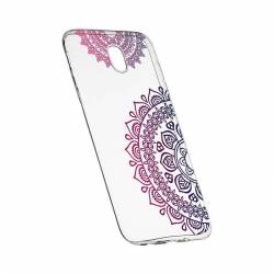 Husa Silicon Transparent Slim Non-Figurative Color Samsung Galaxy J7 2017 