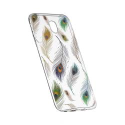 Husa Silicon Transparent Slim Peacock 152 Samsung Galaxy J5 2017 