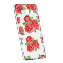 Husa Silicon Transparent Slim Rose 97 Samsung Galaxy J7 2016 