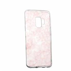 Husa Silicon Transparent Slim Rose Pattern Samsung Galaxy J4 2018 