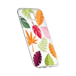 Husa Silicon Transparent Slim Toamna Frunze 151 Samsung Galaxy J3 2017 