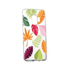 Husa Silicon Transparent Slim Toamna Frunze 151 Samsung Galaxy J4 2018