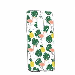 Husa Silicon Transparent Slim Tropical 93 Samsung Galaxy J4 2018 