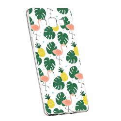Husa Silicon Transparent Slim Tropical 93 Samsung Galaxy J7 2016 