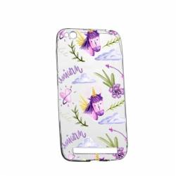 Husa Silicon Transparent Slim Unicorn Pattern Xiaomi Redmi 5A 