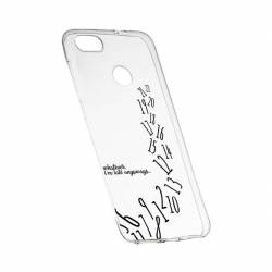 Husa Silicon Transparent Slim Whatever Im Late 141 Huawei Y7 PRIME 2018 