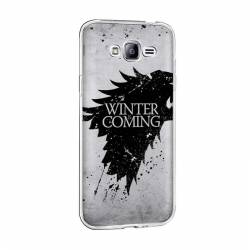Husa Silicon Transparent Slim Winter Is Coming Samsung Galaxy J7 2016 