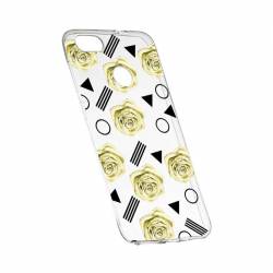 Husa Silicon Transparent Slim Yellow Rose 137 Huawei Y7 PRIME 2018 