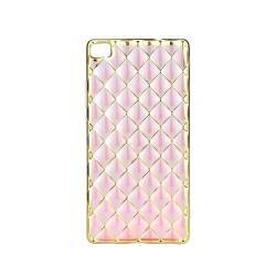 Husa spate protectie LUXURY pentru HUAWEY P9 LITE. Roz-Auriu 