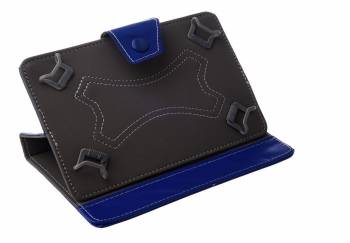 Husa Tableta 7 Inch Model X Albastru Tip Mapa Prindere 4 Cleme 