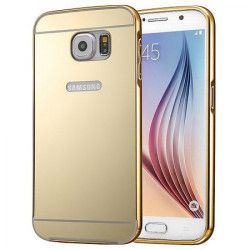 Husa tip efect oglinda pentru Samsung Galaxy S7 protectie spate Bibilel Auriu BBL799 