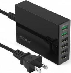 Incarcator de birou Orico TSL-6U 6xUSB 5V 10A Negru 