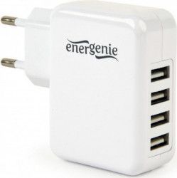Incarcator priza Energenie EG-U4AC-02 4 X USB 3.1A Alb
