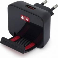 Incarcator Retea Swiss Charger USB Negru 1A 