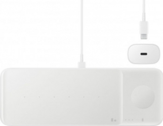 Incarcator wireless Samsung EP-P6300T Fast Wireless Charger Trio incarcator inclus White 