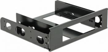 Installation Frame Delock 5.25inch pentru 1x3.5inch aluminiu Negru 