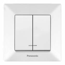 Intrerupator cu LED Panasonic Arkedia Alb