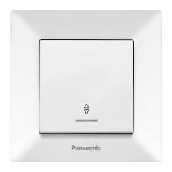 Intrerupator cu LED Panasonic Arkedia cap scara Alb 