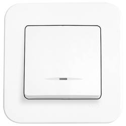 Intrerupator cu LED Rollina Alb 