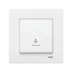 Intrerupator scara LED cu revenire Viko Karre Alb