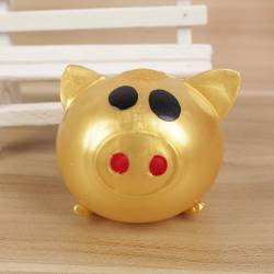 Jucarie antistres tip decompresie cu revenire lenta porcusorul de aur squishy toy