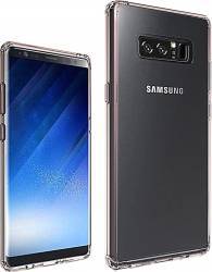 Just Must Carcasa Pure II Samsung Galaxy Note 8 Pink spate transparent margini flexibile 