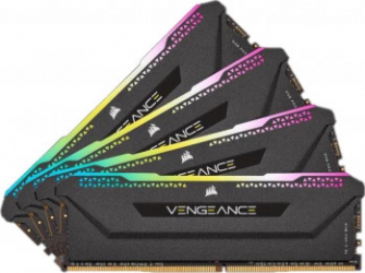 Kit Memorie Corsair Vengeance RGB Pro SL 32GB 4x8GB DDR4 3200MHz CL16 1.35V 