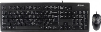 Kit Tastatura + Mouse A4Tech KRS-8372-USB USB Negru 