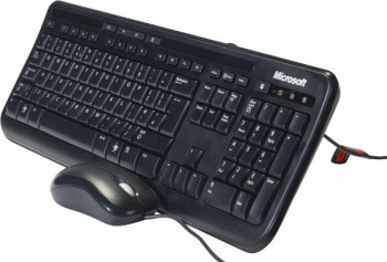 Kit Tastatura + Mouse Microsoft Wired Desktop 600 USB Negru apb-00013 