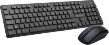 Kit Wireless Tastatura + Mouse Delux KA150g 1000dpi USB Black 