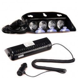 Lampa LED parbriz stoboscopica profesionala 12V S4Y rosu - albastru 