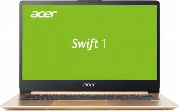Laptop Acer Swift 1 Intel Pentium Gemini Lake N5000 128GB SSD 4GB FullHD Tastatura iluminata Auriu