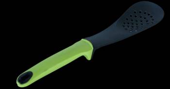 Lingura perforata de gatit servit PVC termorezistent cu picioruse suport 