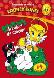 Looney Tunes - Aventuri de Craciun - Supercarte de colorat 