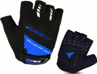 MANUSI B-RACE CU GEL NEGRUALBASTRU M