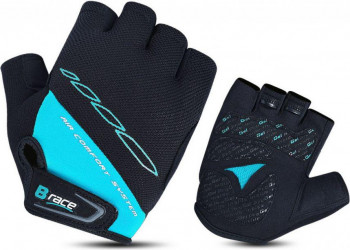 MANUSI B-RACE CU GEL NEGRUTURCOAZ S 