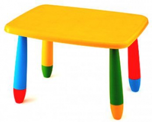 Masa MASHA dreptunghiulara 72 5x57cm pentru copii MN014310 culoare galbena 
