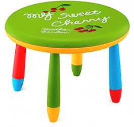 Masa SLANTE rotunda 70cm pentru copii MN014308 culoare verde 