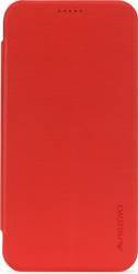 Meleovo Husa Smart Flip Samsung Galaxy A5 2017 A520 Red spate mat perlat si fata cu aspect metalic 