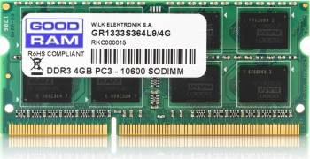 Memorie Laptop SODIMM Goodram DDR3 4GB 1333MHz CL9 1.5V 