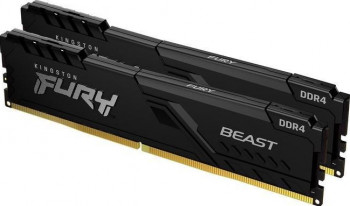Kit Memorie RAM Kingston FURY Beast 32GB 2x16GB DDR4 3200MHz CL16 Dual Channel