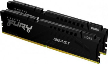 Kit Memorie RAM Kingston FURY Beast Black 32GB 2x16GB DDR5 5600MHz CL40 Dual Channel 