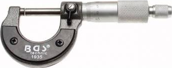 Micrometru 0-25mm precizie 0.01 mm cutie lemn 