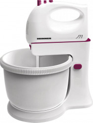Mixer cu bol Heinner Charm HMB-350BG 300W 5 viteze + turbo Alb-Visiniu 