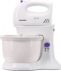 Mixer cu bol Heinner HMB-350UV 300 W 2.5 l 5 viteze Alb 