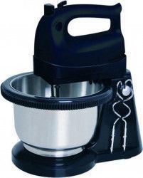 Mixer cu bol Studio Casa BSC183 Black Stripe 300 W Bol rotativ inox 2 l 5 Viteze + Turbo Negru-Inox 