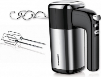 Mixer de mana Heinner HM-B400 400W 5 viteze Functie Turbo Inox-Negru 